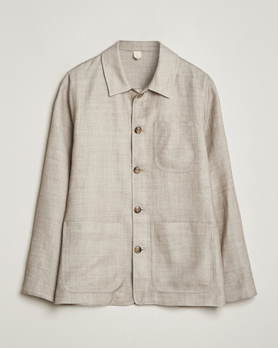 Herren | Personal Classics | Altea | Wool/Linen Chore Jacket Light Beige
