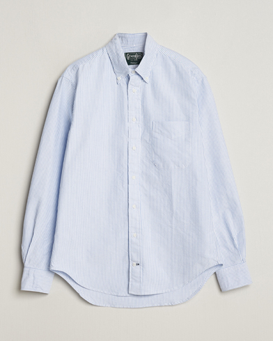 Herren | Oxfordhemden | Gitman Vintage | Button Down Oxford Shirt Blue Stripe