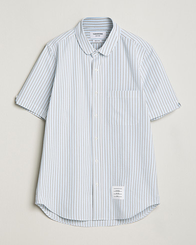 Herren | Thom Browne | Thom Browne | Short Sleeve Seersucker Shirt Light Blue