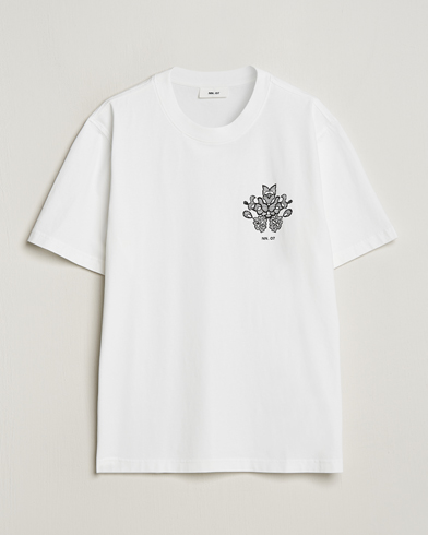 Herren |  | NN07 | Adam Printed Crew Neck T-Shirt White