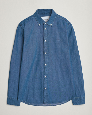 Herren | Jeanshemden | LES DEUX | Kristian Denim Shirt Medium Blue
