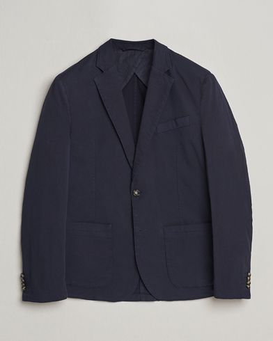 Herren | Sakkos | J.Lindeberg | Elton Garment Dyed Cotton Blazer Navy