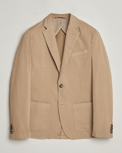 Herren | Sakkos | J.Lindeberg | Elton Garment Dyed Cotton Blazer Batique Khaki