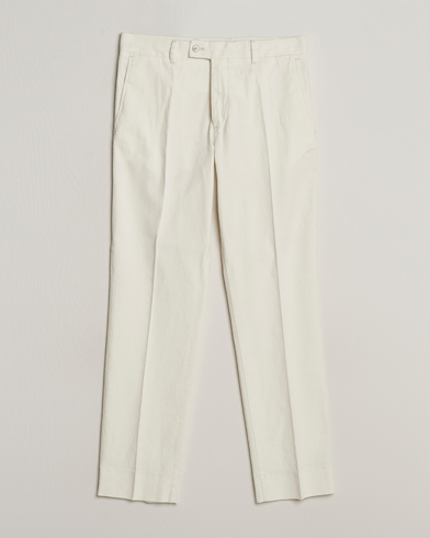 Herren | Hosen | J.Lindeberg | Lois Cotton/Linen Stretch Pants Cloud White