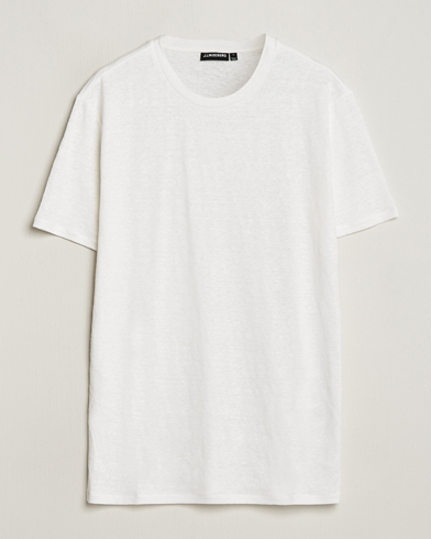Herren | The Linen Lifestyle | J.Lindeberg | Coma Linen T-Shirt Cloud White
