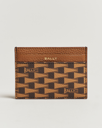 Herren | Bally | Bally | Pennant Monogram Leather Card Holder Brown