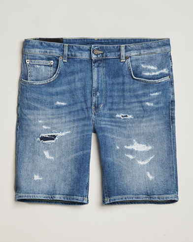 Herren | Jeansshorts | Dondup | Derek Destroyed Denim Shorts Medium Blue