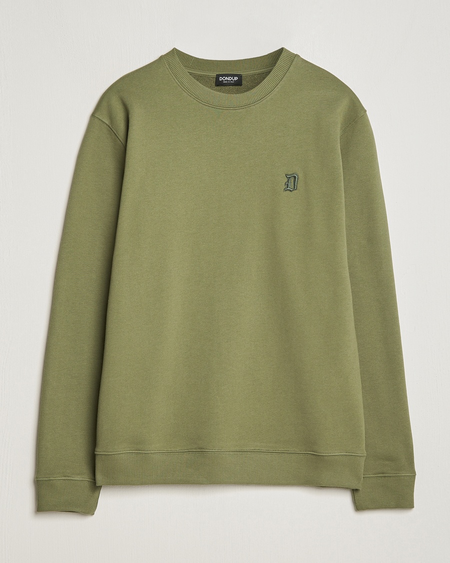 Dondup Loco Crew Neck Sweatshirt Olive Green – Grün