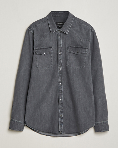 Herren | Jeanshemden | Dondup | Slim Fit Pocket Denim Shirt Washed Grey