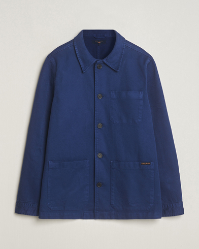 Herren | An overshirt occasion | Nudie Jeans | Barney Worker Overshirt Mid Blue