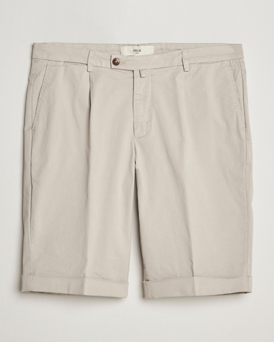 Herren | Shorts | Briglia 1949 | Pleated Cotton Shorts Beige