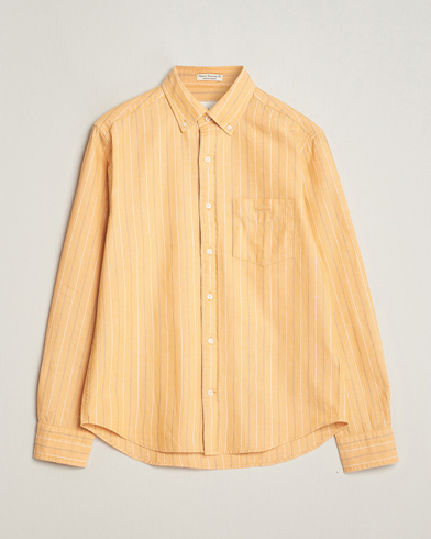 Herren | Oxfordhemden | GANT | Regular Fit Archive Striped Oxford Shirt Medal Yellow