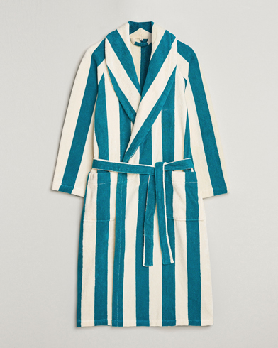 Herren | Schlafanzüge & Bademäntel | GANT | Striped Robe Ocean Turquoise/White