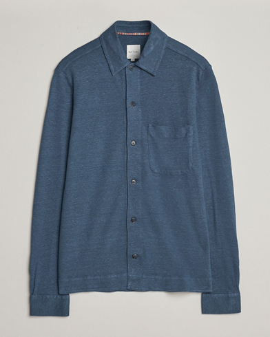 Herren | Paul Smith | Paul Smith | Linen Jersey Shirt Blue