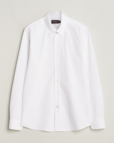 Herren | Freizeithemden | Morris | Slim Fit Seersucker Shirt White