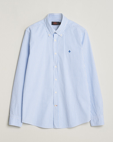 Herren | Freizeithemden | Morris | Slim Fit Seersucker Shirt Light Blue