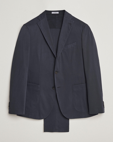 Herren | Anzüge | Boglioli | K Jacket Cotton Stretch Suit Navy