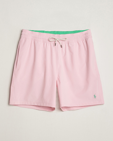 Herren | Badeshorts mit Schnürung | Polo Ralph Lauren | Recycled Traveler Boxer Swimshorts Garden Pink