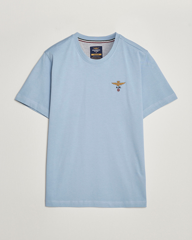 Herren | T-Shirts | Aeronautica Militare | TS1580 Crew Neck T-Shirt Glacier Blue