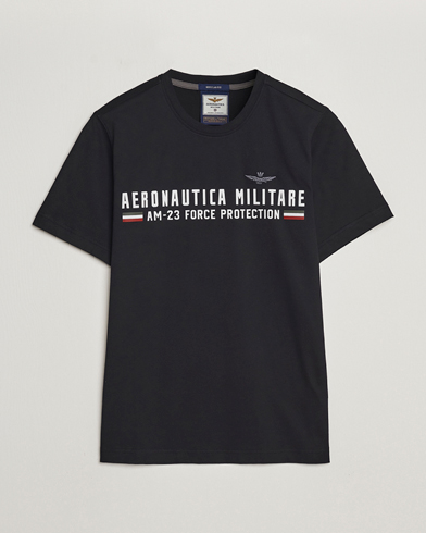Herren | T-Shirts | Aeronautica Militare | Logo Crew Neck T-Shirt Jet Black