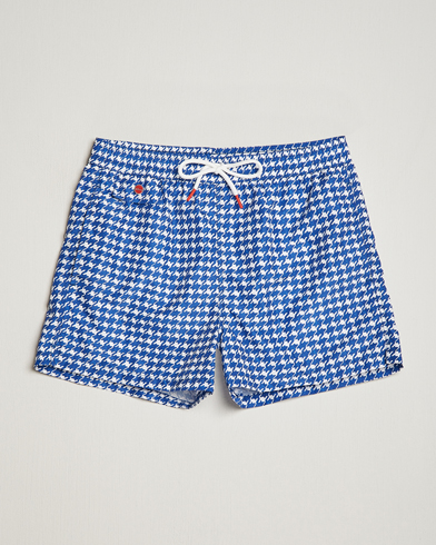 Herren | Kiton | Kiton | Printed Nylon Swim Shorts Navy