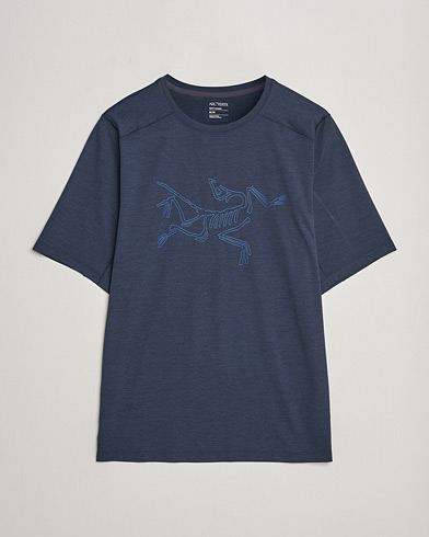 Herren | Outdoor | Arc'teryx | Cormac Bird Logo Crew Neck T-Shirt Black Sapphire