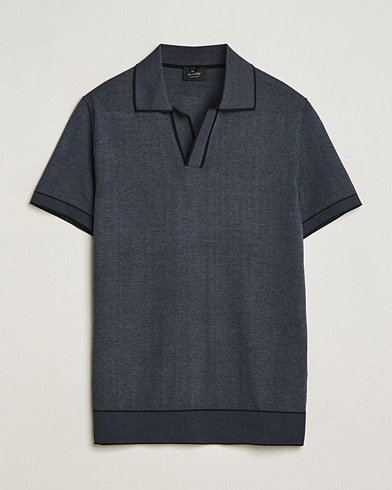 Herren | Poloshirt | Brioni | Soft Cotton Polo  Navy