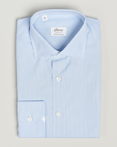 Herren | Formelle Hemden | Brioni | Slim Fit Dress Shirt Light Blue Stripe