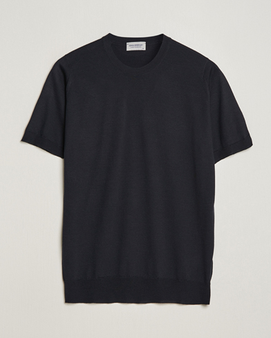 Herren |  | John Smedley | Hilcote Wool/Sea Island Cotton T-Shirt Black