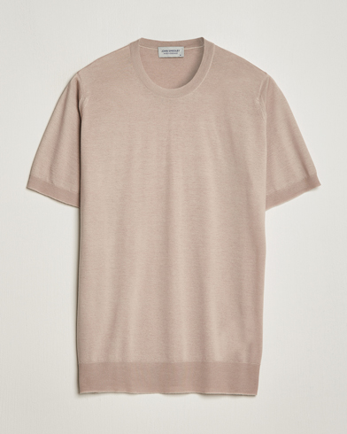 Herren |  | John Smedley | Hilcote Wool/Sea Island Cotton T-Shirt Oat
