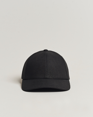 Herren |  | Varsity Headwear | Linen Baseball Cap Licorice Black