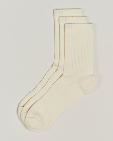 Herren | Kleidung | Sweyd | 3-Pack Crew Cotton Socks White