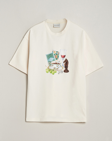 Herren | Kurzarm T-Shirt | Drôle de Monsieur | Apres Midi T-Shirt Cream