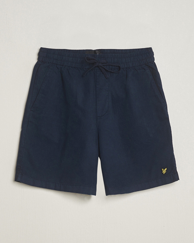 Herren | Shorts | Lyle & Scott | Linen Drawstring Shorts Dark Navy