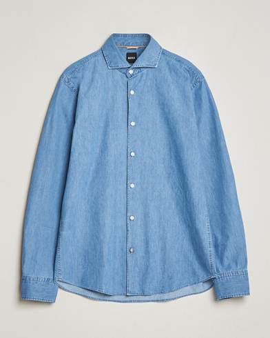 Herren | Freizeithemden | BOSS BLACK | Hal Cotton Shirt Medium Blue