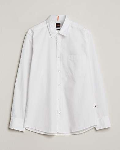 Herren | Freizeithemden | BOSS ORANGE | Relegant Cotton Pocket Shirt White
