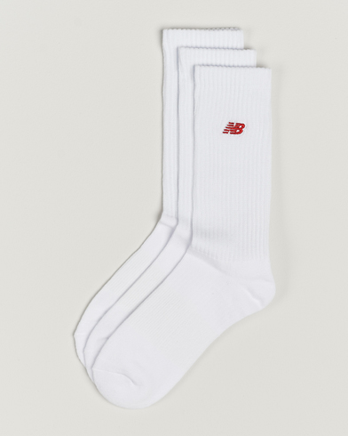 Herren | Unterwäsche | New Balance | 3-Pack Patch Logo Socks White