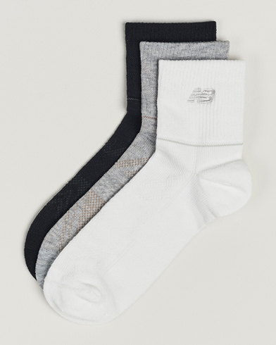 Herren | Sneaker | New Balance Running | 3-Pack Ankle Running Socks White/Grey/Black