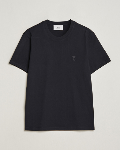 Herren | Kurzarm T-Shirt | AMI | Tonal Heart Logo T-Shirt Black