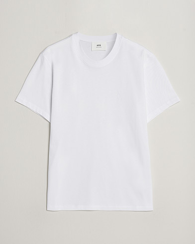 Herren | T-Shirts | AMI | Tonal Heart Logo T-Shirt White