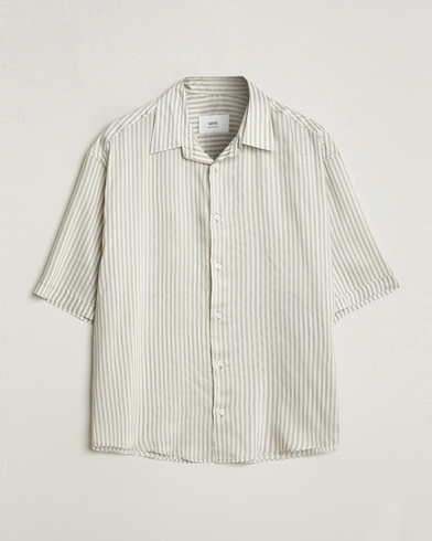 Herren | Summer | AMI | Boxy Fit Striped Short Sleeve Shirt Chalk/Sage