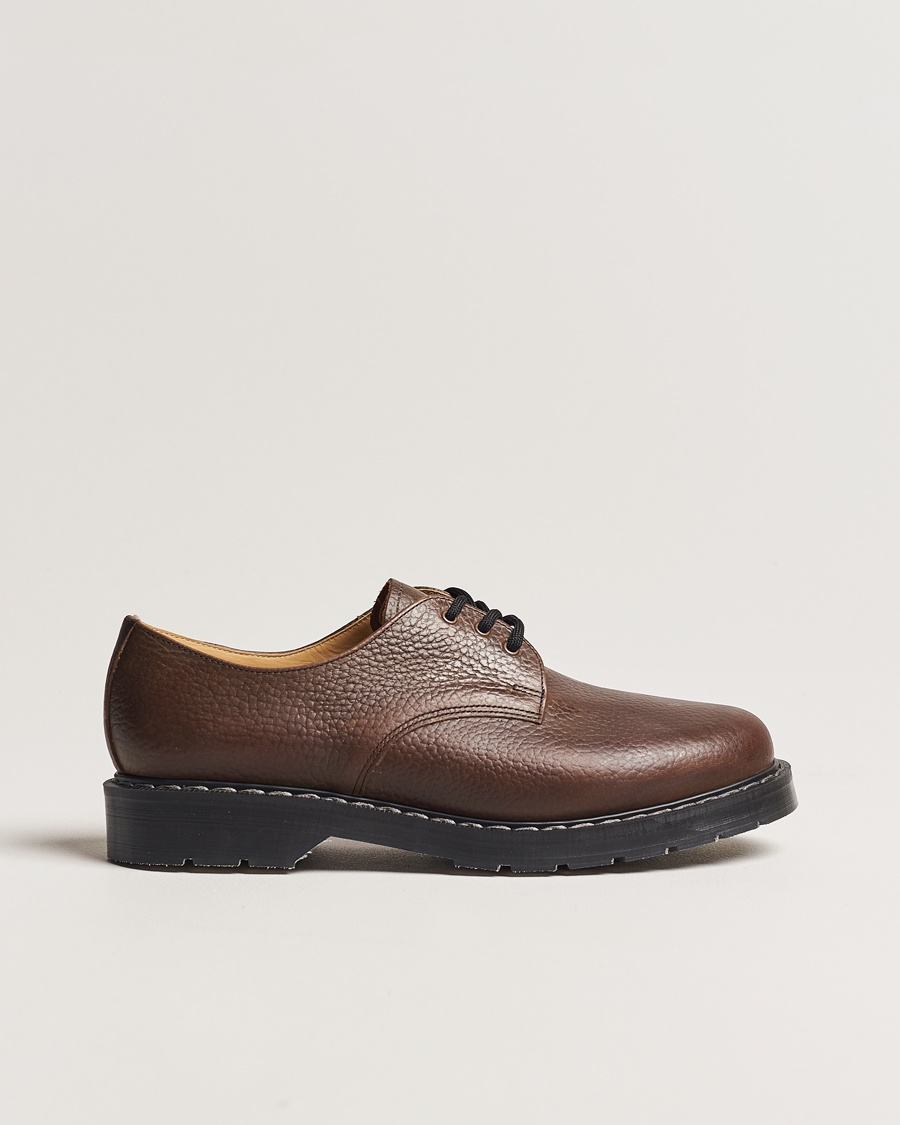 Solovair 3 Eye Gibson Shoe Brown Grain – Braun