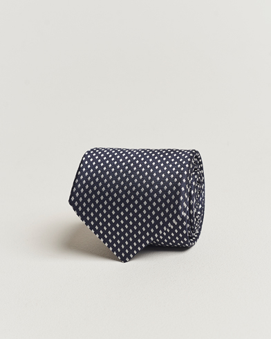 Herren | Krawatten | Canali | Micro Dot Silk Tie Navy