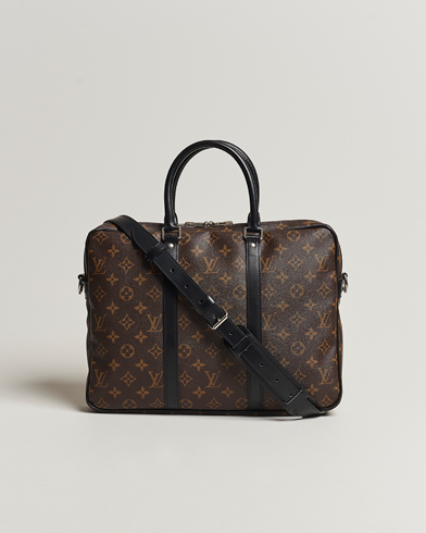 Herren | Pre-Owned & Vintage Bags | Louis Vuitton Pre-Owned | Porte-Documents Voyage Briefcase Monogram Macassar