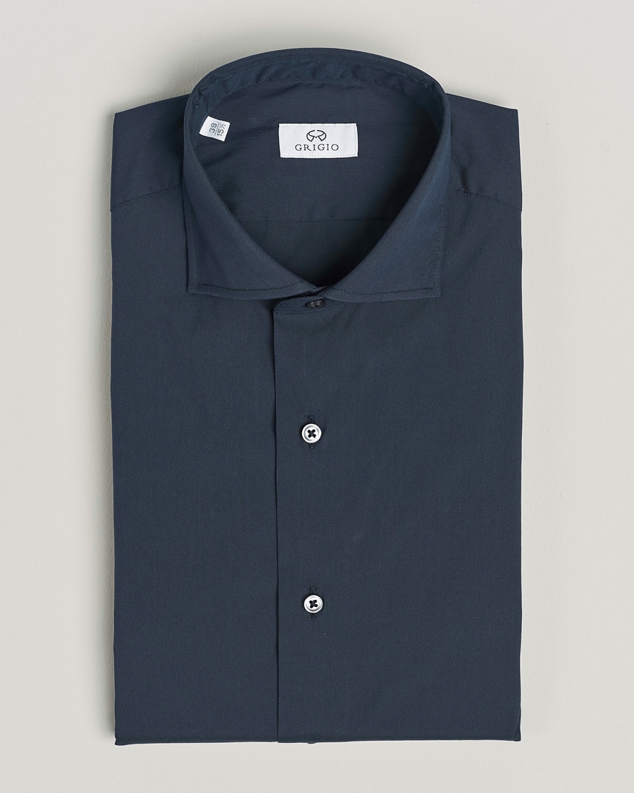 Grigio Comfort Stretch Dress Shirt Navy – Blau