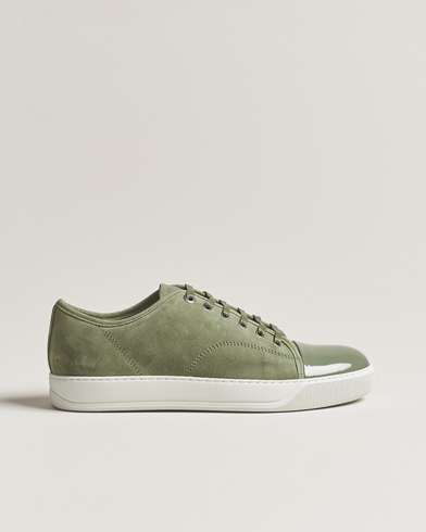 Herren | Wildlederschuhe | Lanvin | Patent Cap Toe Sneaker Green
