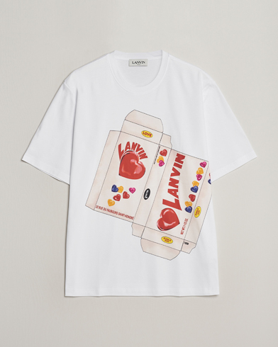 Herren | Lanvin | Lanvin | Bonbon Printed T-Shirt Optic White