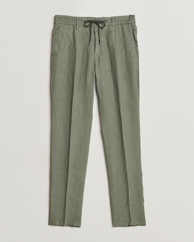 Herren | BOSS BLACK | BOSS BLACK | Genius Slim Fit Linen Pants Open Green