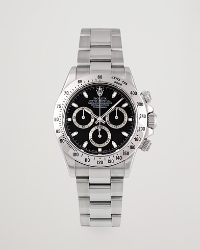 Gebraucht | Pre-Owned & Vintage Watches | Rolex Pre-Owned | Daytona Black dial Steel 116520 Silver