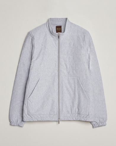 Herren | Stenströms | Stenströms | Cotton Collage Zip Jacket Grey